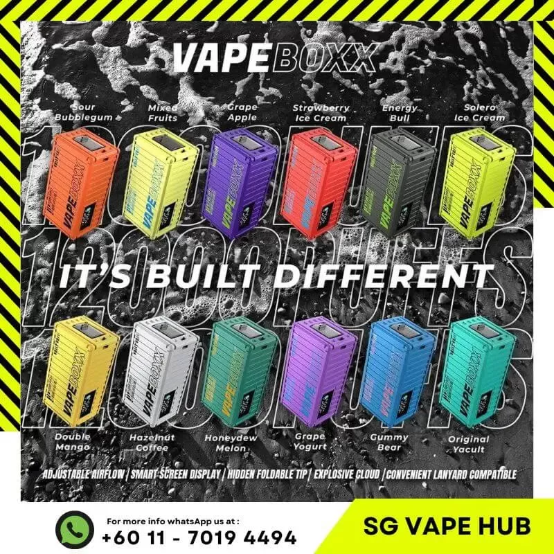 VAPEBOXX 12,000 Puffs - Kiwi Strawberry Apple - Image 2