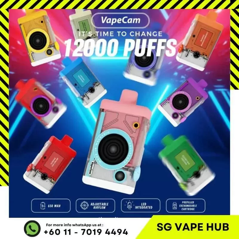 VAPECAM 12,000 Puffs - Cartridge / Rainbow Ice Cream - Image 3