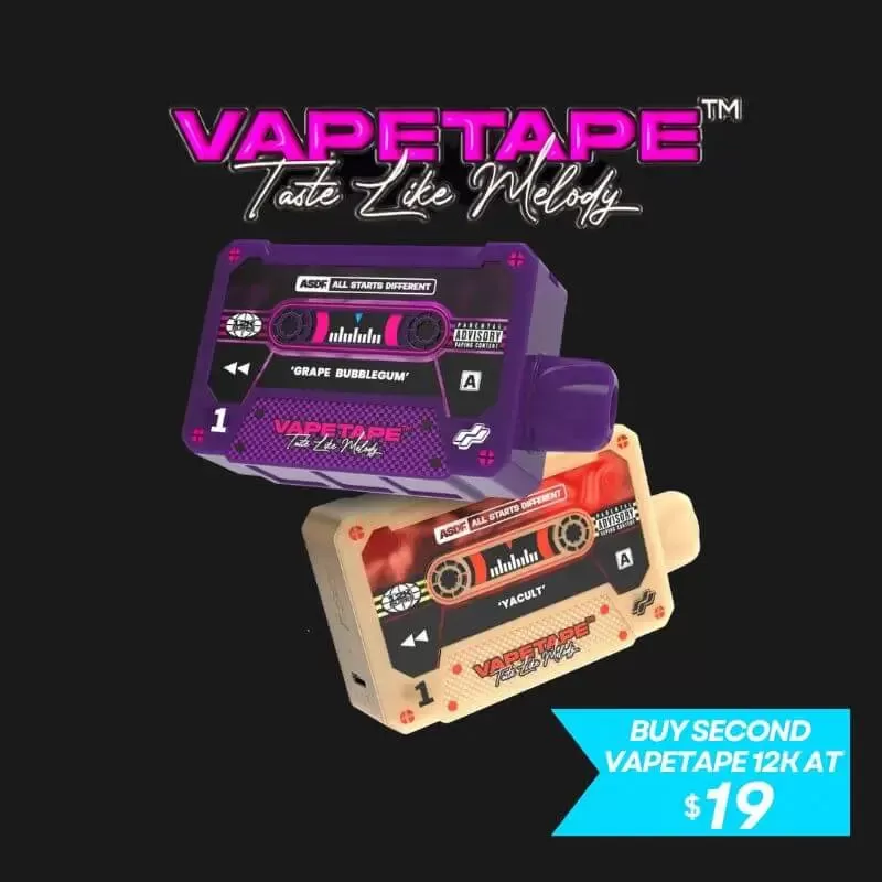VAPETAPE 12,000 Puffs - Lychee Blackcurrant