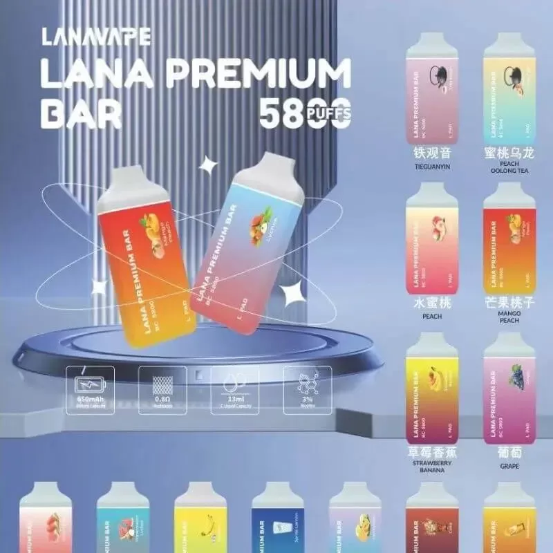 LANA PREMIUM BAR 5800 Puffs - Coke - Image 3
