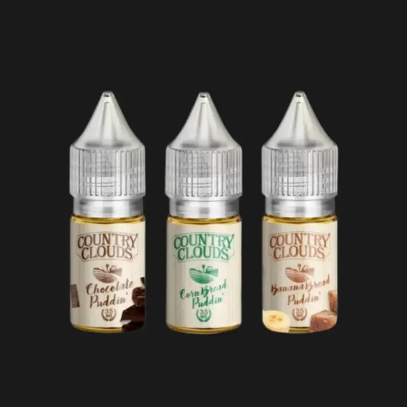 COUNTRY CLOUDS SALT NIC 30ML - Strawberry Cornbread Pudding / 35mg