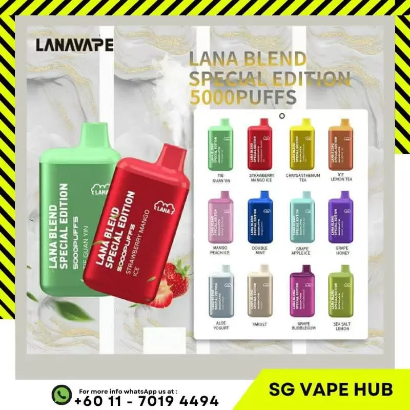LANA BAR 5000 Puffs - Strawberry Ice Cream - Image 2