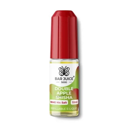 Bar Juice 5000 Salt Nicotine Double Apple Shisha 10mg & 20mg Salts