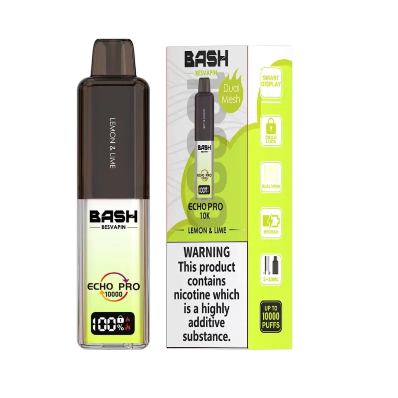 Bash Vape Echo Pro 10K Lemon Lime Prefilled Pod Kits