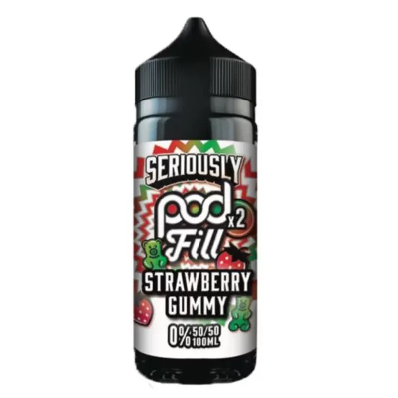 Seriously Pod Fill Strawberry Gummy 100ml Short Fill E Liquid