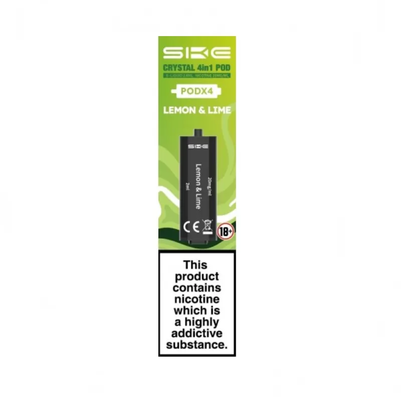 SKE Crystal 4 in 1 Replacement Prefilled Pods – 4 Pack