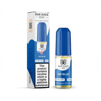 Bar Juice 5000 Salt Nicotine Mr Blue 10mg & 20mg Salts