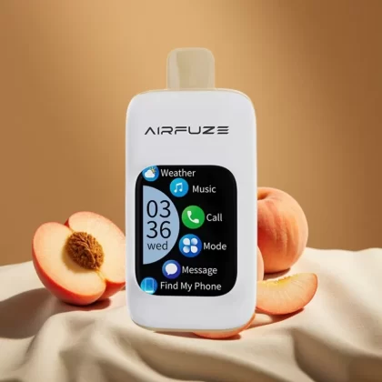 AirFuze Smart Pro 40000 Puffs Rechargeable Disposable Vape with Wireless Mobile Integration & 3 Vaping Modes Juicy Peach