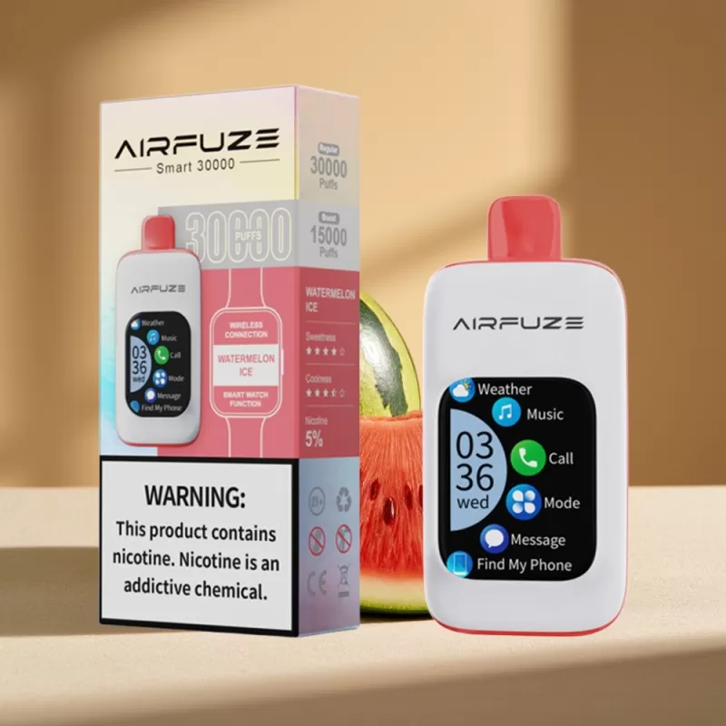 AirFuze Smart 30000 Puffs Touch Screen Disposable Vape Watermelon Ice - Image 2