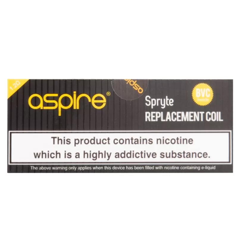 Aspire Spryte 1.2ohm Nicotine Salt Coils – Singles or Packs - Image 2