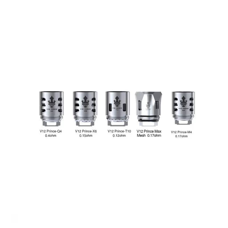 SMOK TFV12 Prince Replacement Coils – Singles or Packs