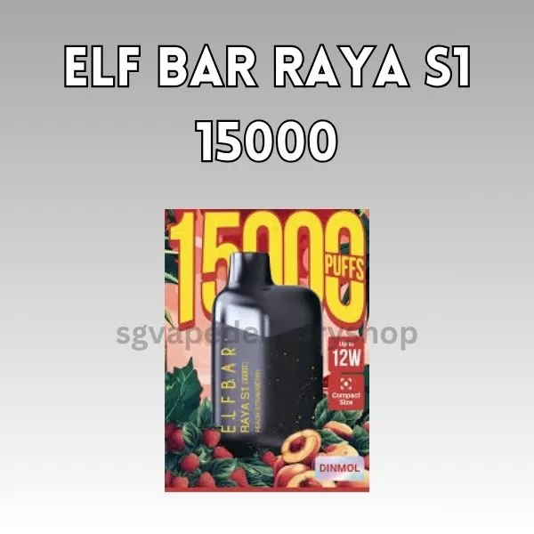 Elf Bar Raya S1 15000 Puffs - Strawberry Ice