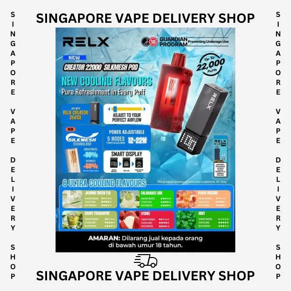 Relx Creator 22000 Puffs - Cartridge Only / Peach Strawberry - Image 2