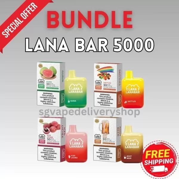Lana Bar 5000 Puffs Bundle - Free