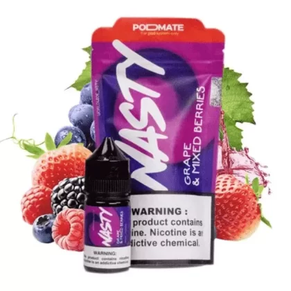 Nasty PodMate Nic Salt – Grape & Mixed Berries