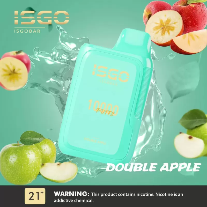 ISGO BAR 10000 – DOUBLE APPLE