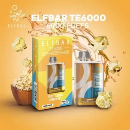 ELF BAR TE6000 – Caramel Popcorn (6000 Puffs)