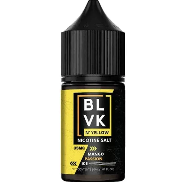 BLVK & Yellow Nic Salt – Mango Passion Ice - Image 2