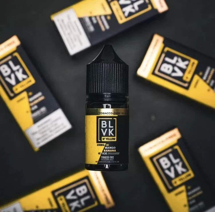 BLVK & Yellow Nic Salt – Mango Passion Ice - Image 3