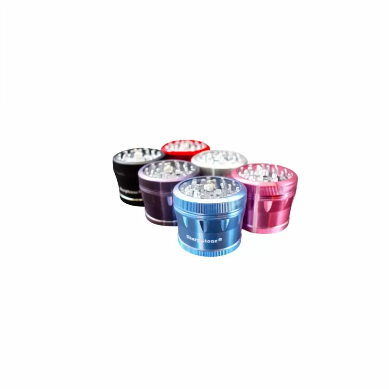 Herb Grinder – Sharpstone VSG2.5 Glass Magnetic Top 4-Piece