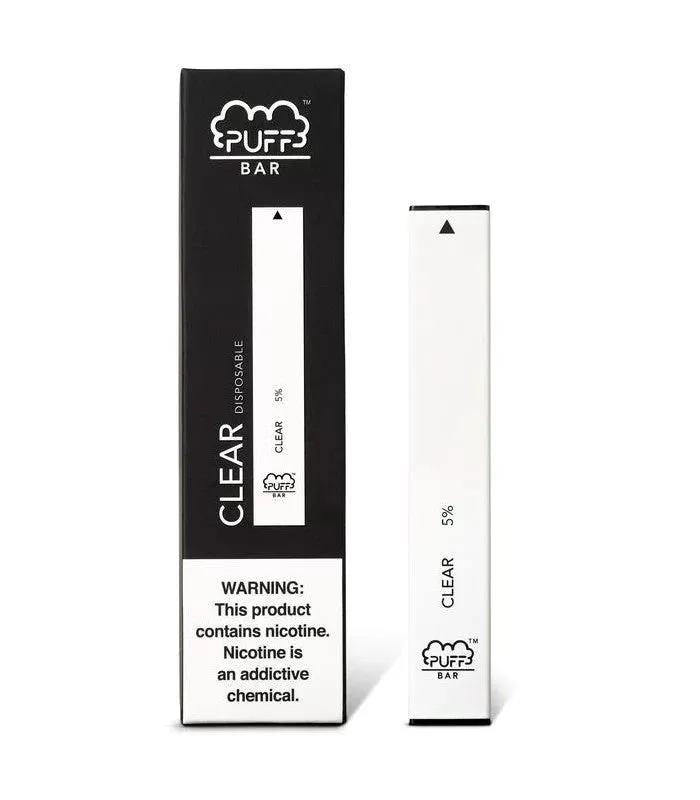 Puff Bar Disposable Device Clear