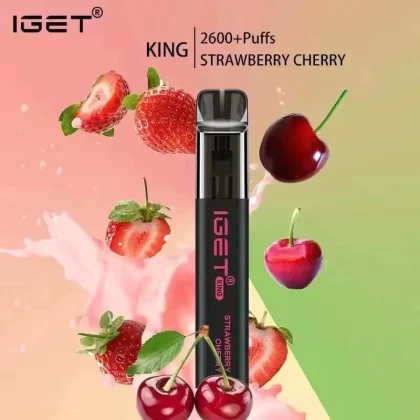 IGET King Vape – Strawberry Cherry (2600 Puffs)