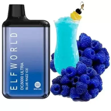 Elfworld DC5000 Ultra – Blue Razz Ice (5000 Puffs)