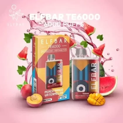 ELF BAR TE6000 – Peach Mango Watermelon (6000 Puffs)