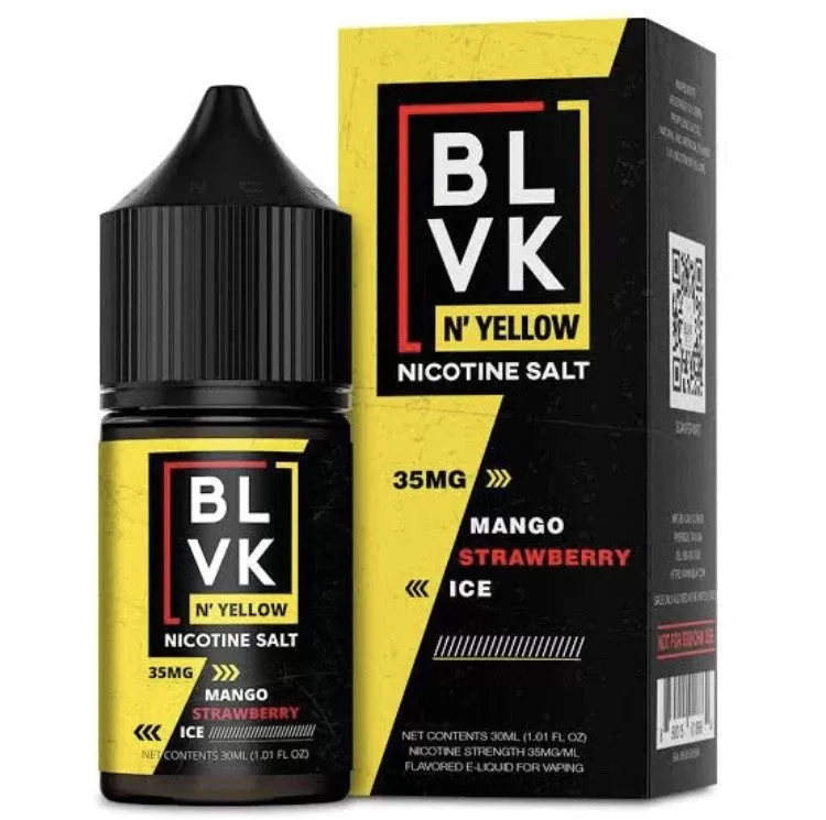 BLVK & Yellow Nic Salt – Mango Strawberry Ice