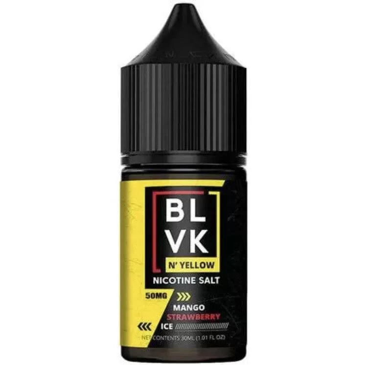 BLVK & Yellow Nic Salt – Mango Strawberry Ice - Image 2
