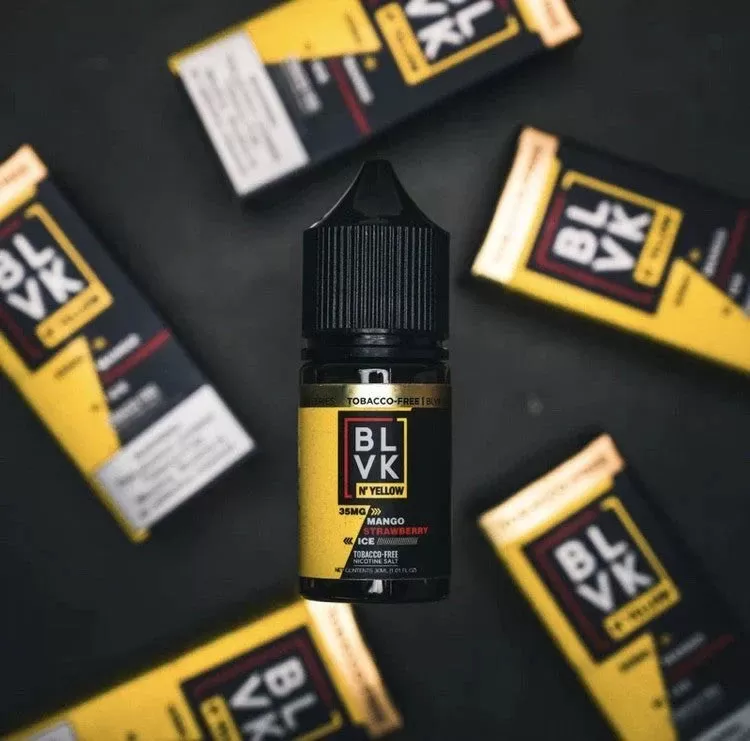 BLVK & Yellow Nic Salt – Mango Strawberry Ice - Image 3