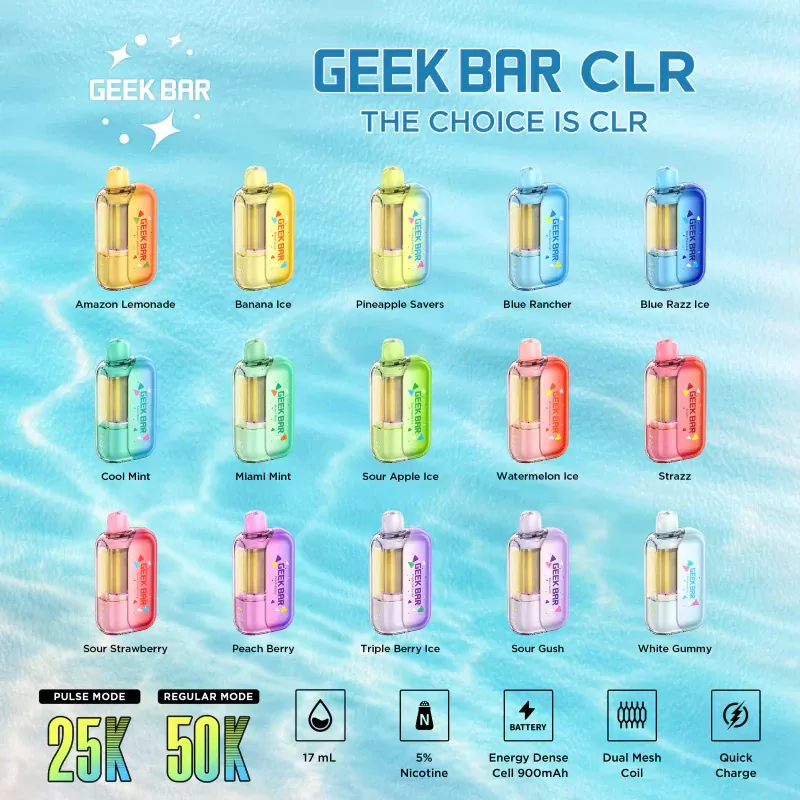 Geek Bar CLR 50K Disposable Vape (5%, 50000 Puffs) - Image 2