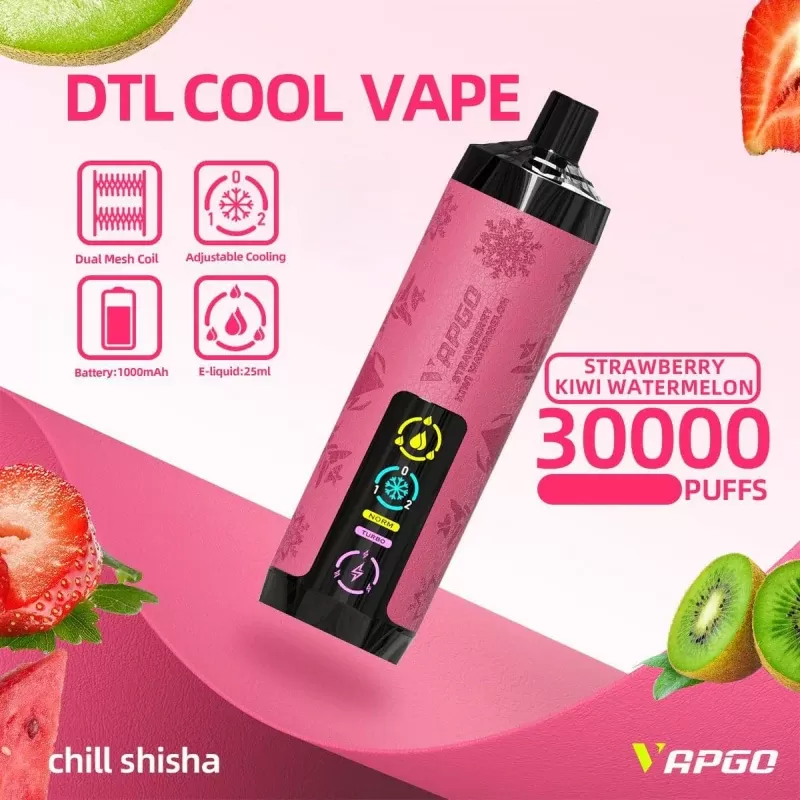 VAPGO Chill Shisha 30K Ice Control Disposable Vape (0.6% 30,000 Puffs) - Image 2