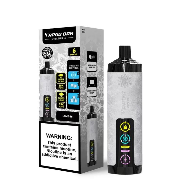 VAPGO Chill Shisha 30K Ice Control Disposable Vape (0.6% 30,000 Puffs) - Image 3