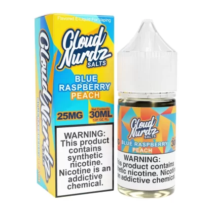 Peach Blue Raspberry 30ml Synthetic Nic Salt Vape Juice – Cloud Nurdz