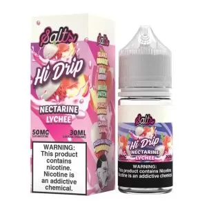 Nectarine Lychee Nic Salt Vape Juice 30ml – Hi Drip - Image 3