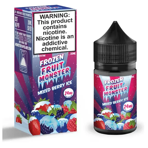 Mixed Berry Ice 30ml Nic Salt Vape Juice – Frozen Fruit Monster