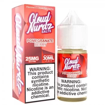 Cloud Nurdz Salts Pomegranate Berry Nic Salt Vape Juice 30ml