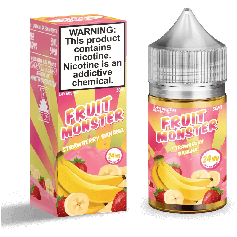 Fruit Monster Strawberry Banana 30ml Nic Salt Vape Juice