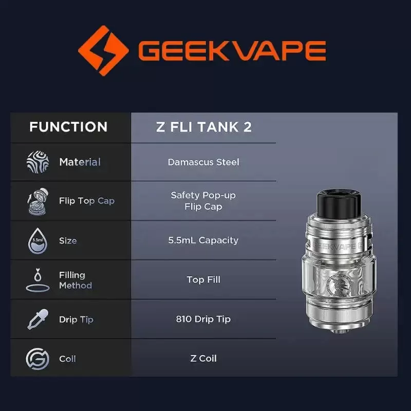 GEEKVAPE Z Fli 2 Tank - Image 2