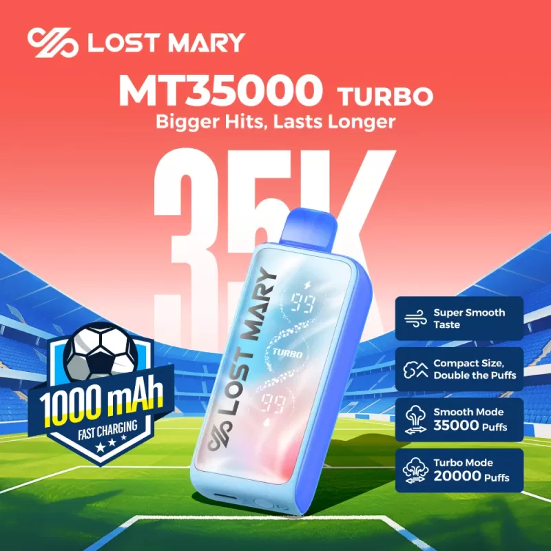 Lost Mary MT35000 Turbo 35K Disposable Vape (5%, 35000 Puffs) - Image 3