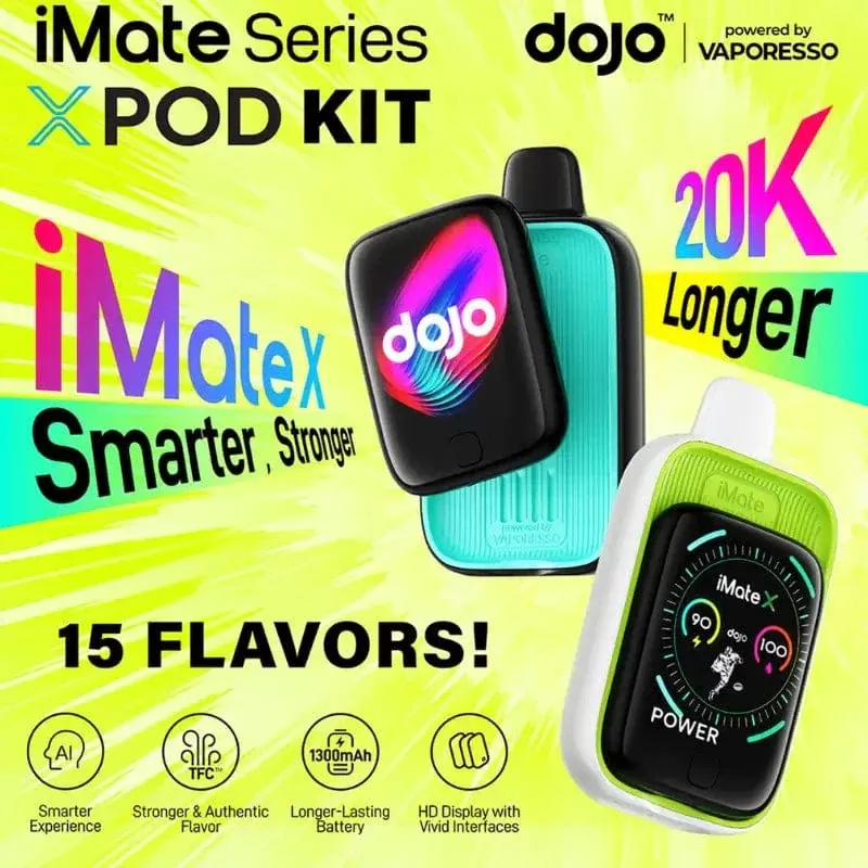 Vaporesso DOJO iMate X 40K Disposable Kit (5%, 40000 Puffs) - Image 2