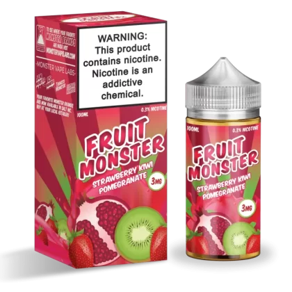 Fruit Monster Strawberry Kiwi Pomegranate 100ml Vape Juice