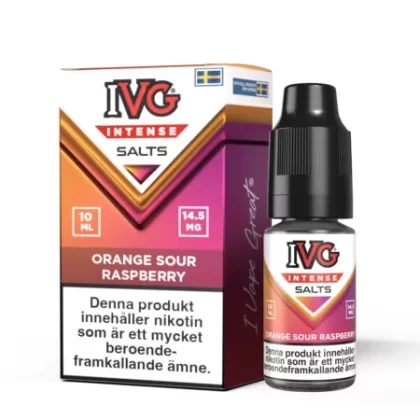 IVG Intense Salts – Orange Sour Raspberry 14,5mg 10ml