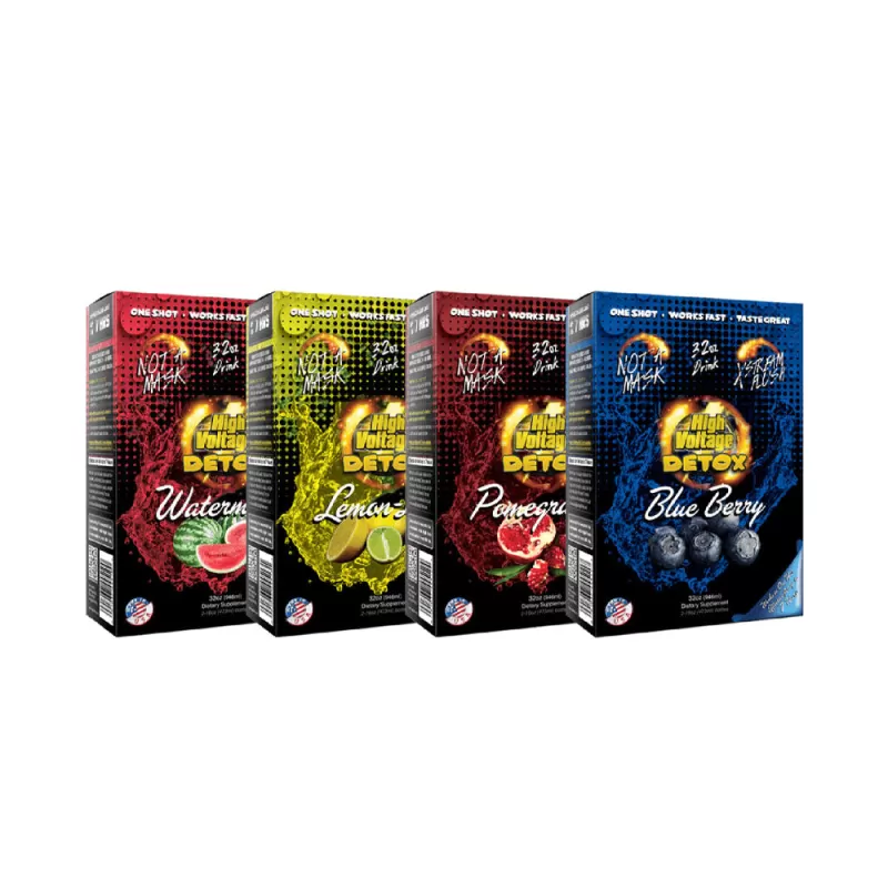 High Voltage Premium Detox Drink 32oz - Pomegranate