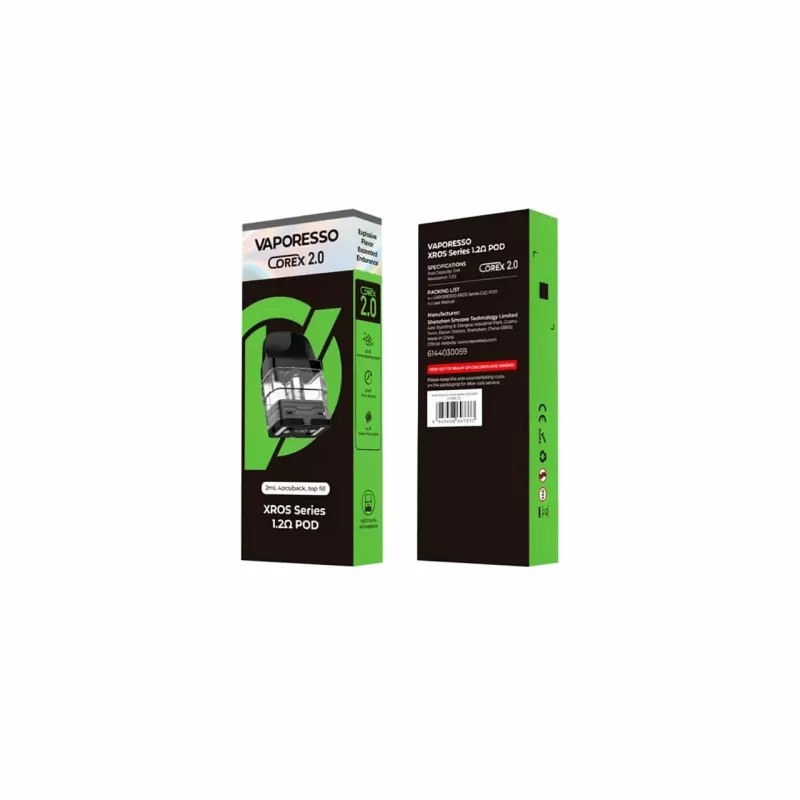 Vaporesso XROS Corex 2.0 Mesh Pods 4pk – Leak-Proof Top Fill