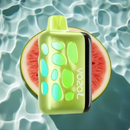 VOZOL RAVE 40000 Disposable Vape Watermelon Bubblegum – 270° Glow, Beat-Synced Party Mode, 1000mAh