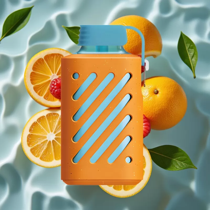 VOZOL GEAR 10000 Disposable Vape – 10000 Puffs, 20ml E-liquid, Raspberry Tangerine, VAMT Mesh Coil