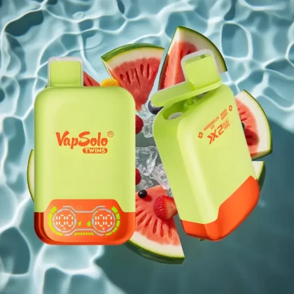 Vapsolo Twins 20000 Puffs Disposable Vape – Watermelon Ice & Mixed Berry, 40ml E-Liquid, Type-C Charging