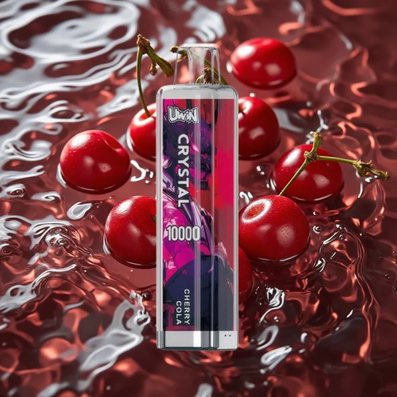 UWIN Crystal 10000 Puffs Disposable Vape Cherry Cola – 18ml, 650mAh, Type-C, RGB Lights